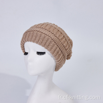 Chapeau tricoté chaud pour l&#39;hiver pour les femmes